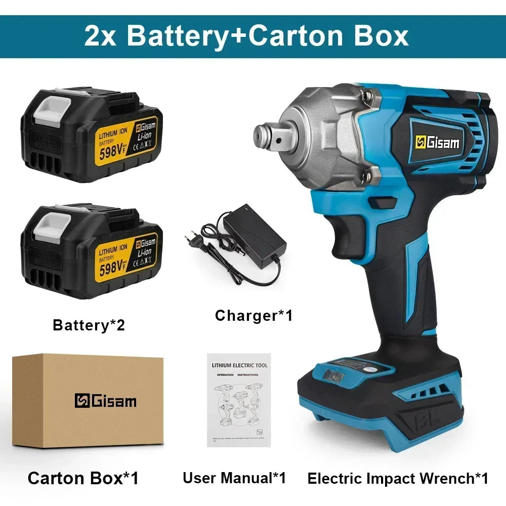 Máy Siết Bu Lông Không Dây Gisam 18V 1200N.m - Daisan Mart