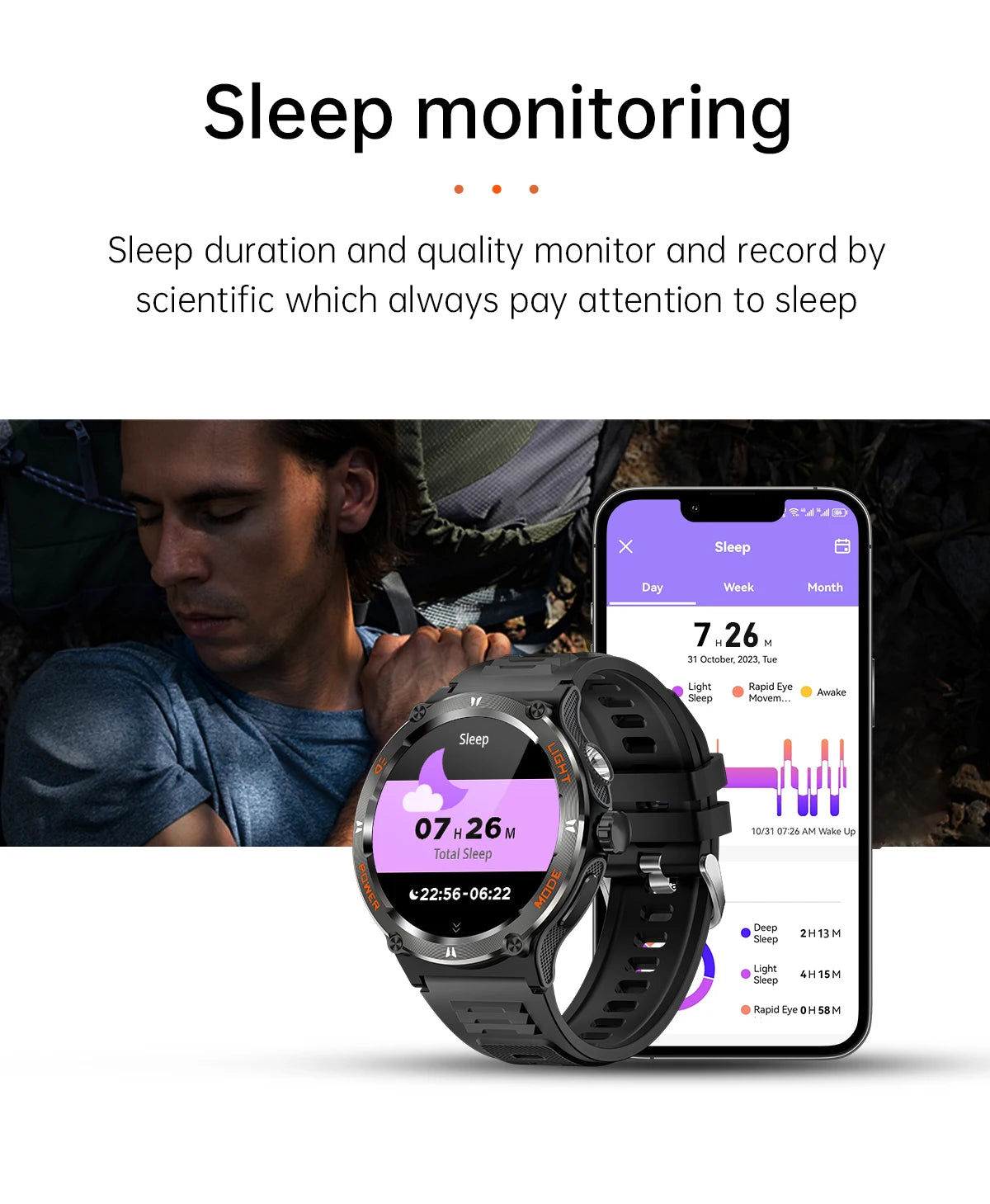 KT76 Smart Watch Sports Waterproof for Men and Women