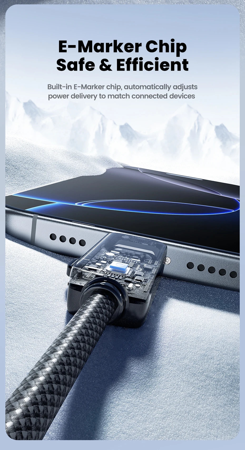 Toocki Cáp Sạc Đa Năng 240W Cho iPhone & Macbook