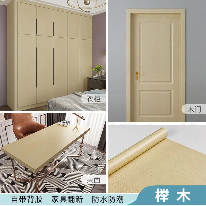 10m Waterproof Wood Wallpaper Interior Renovation