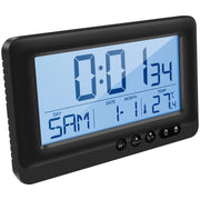 Đồng hồ treo tường LCD điện tử đa chức năng 12/24H