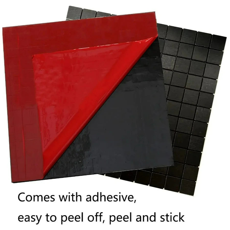 3d Metal Mosaic Wall Panel Kitchen Backsplash Tiles Peel and Stick SoundProof Wallpaper Background Wall Stickers for Bathroom