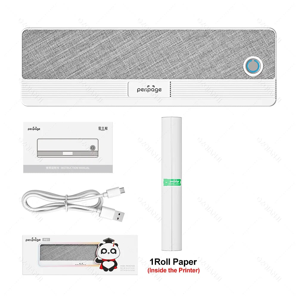 Peripage A40 P81 Inkless Portable A4 Thermal Printer Wireless Bluetooth USB Printing Text PDF Document Photos A4 Machine Maker