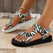 Sandal Nữ Dẹt Cỡ Lớn Đế Bằng Bohemian Chống Trượt
