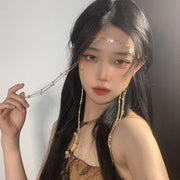 Cài Tóc Nữ Đính Đá Đỏ Sang Trọng Hoa Rũ Quyến Rũ