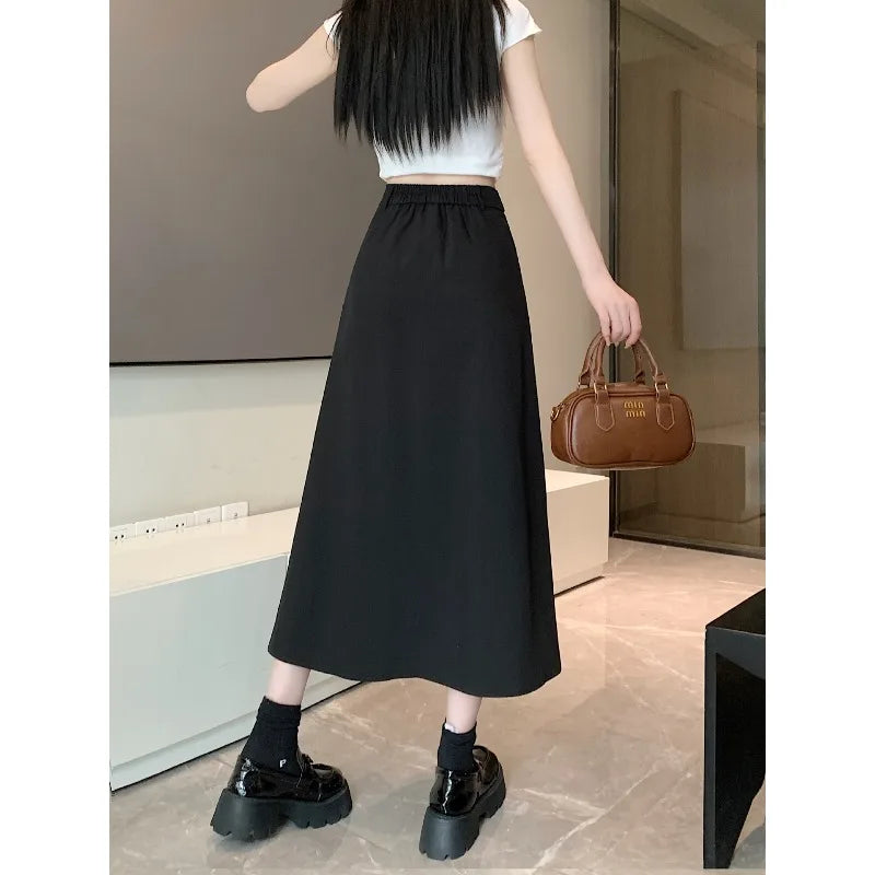 Chân Váy Lưng Cao Đa Năng Nữ Xuân Thu 2025