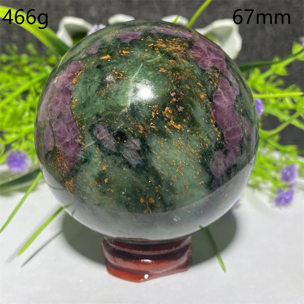 Natural Emerald &amp; Ruby Energy Ball
