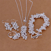925 Silver Jewelry Set for Women - Earrings, Bracelets, Necklaces