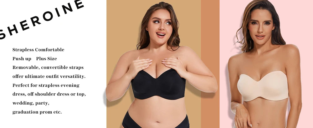 Wireless Push Up Bra For Women Big Size