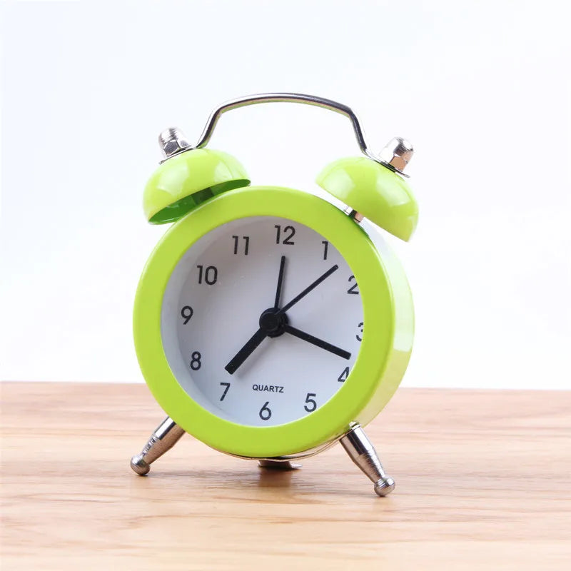 Đồng Hồ Báo Thức Đôi Chuông Im Lặng Phong Cách