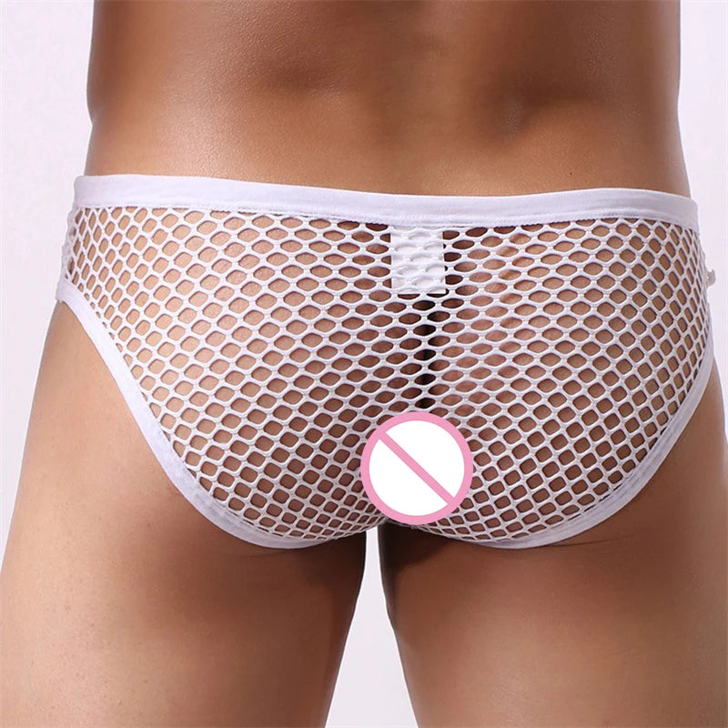 Men's Sexy Transparent Breathable Mesh Underwear