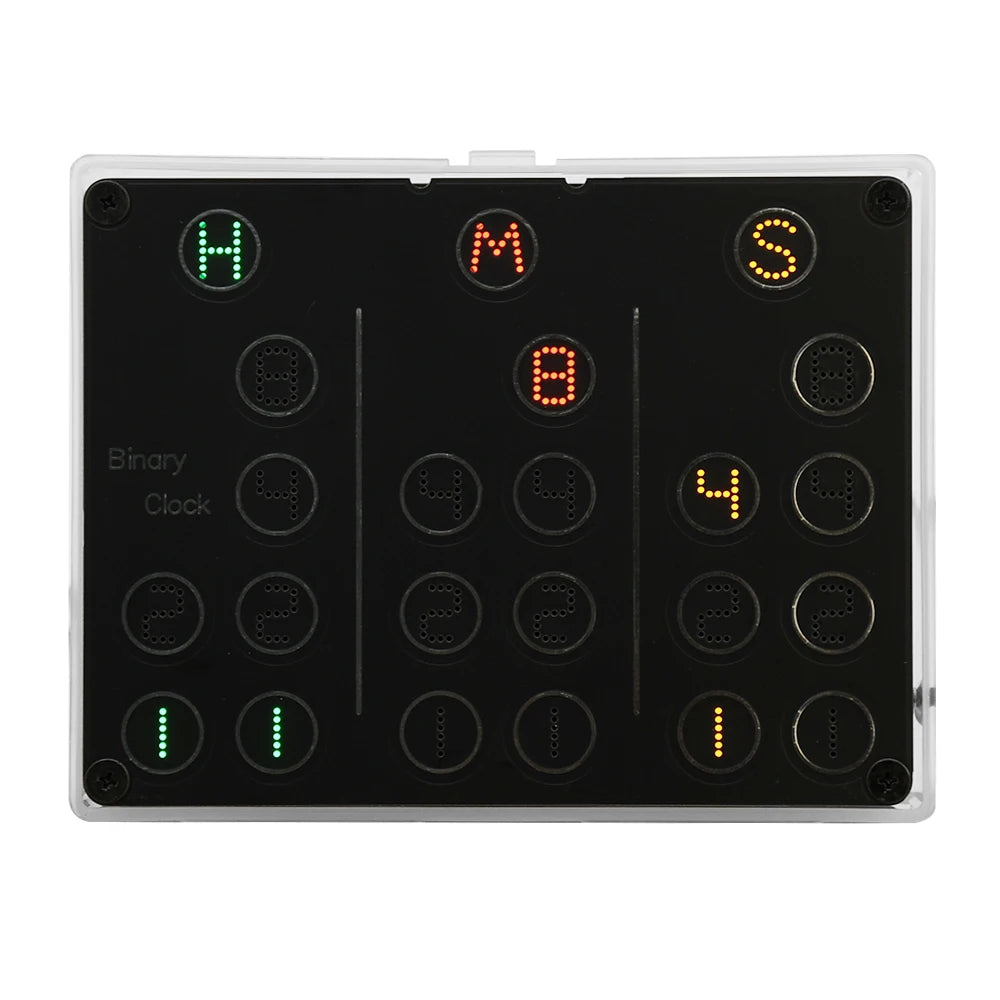 Creative Assembly Binary LED Clock Kit