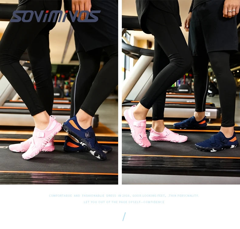 Giày Chạy Bộ Tối Giản Nam Nữ Đế Mỏng Rộng Ngón