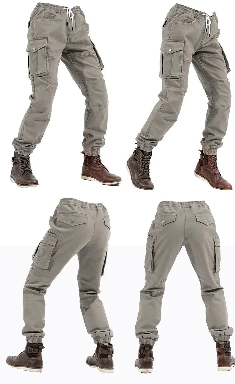 Quần Moto Nam Cargo Túi Lớn Co Giãn Đi Xe Ngoài Trời