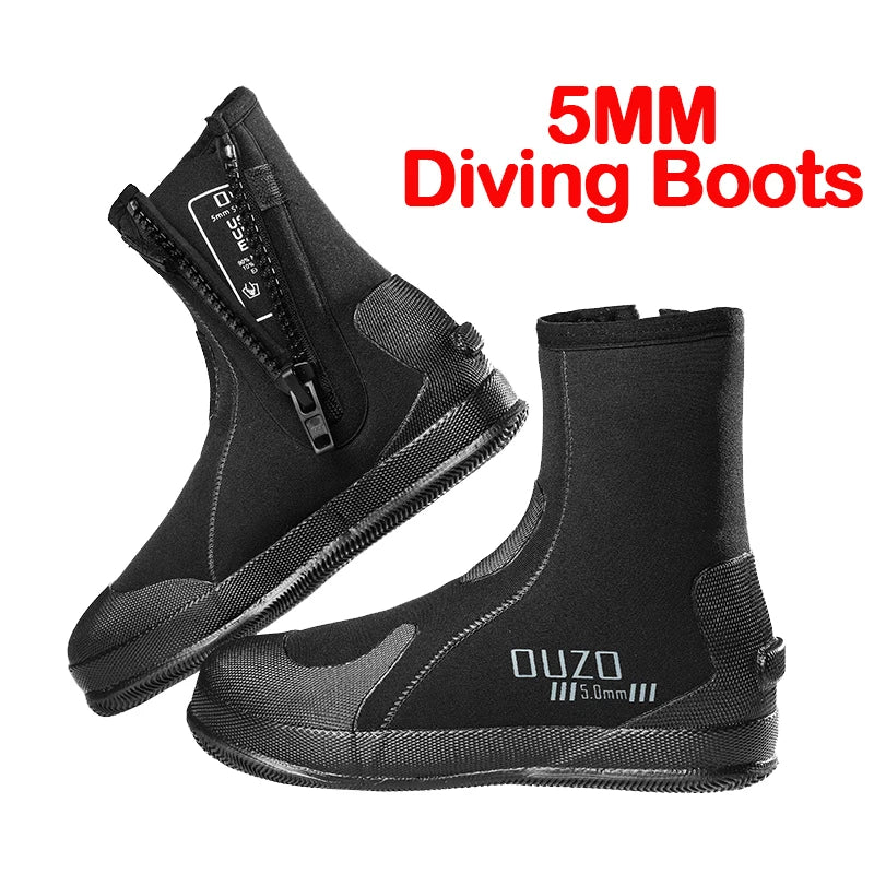 3MM/5MM Short Diving Boots Neoprene Scuba Diving Snorkeling Water Shoes Beach Surfing Anti Slip Snorkeling High top Diving Boots