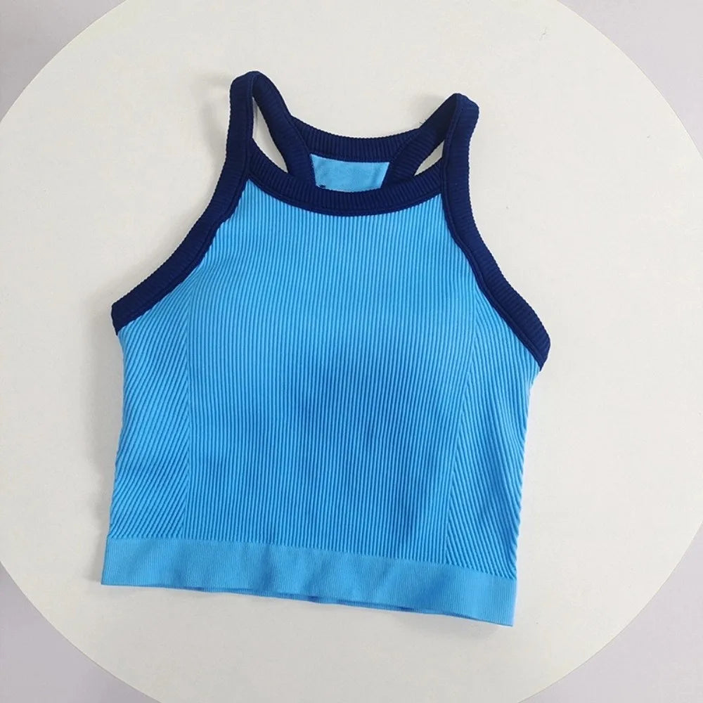 Tank Thể Thao Cổ Cao Thoáng Khí Đệm Ngực Cố Định - Daisan Mart