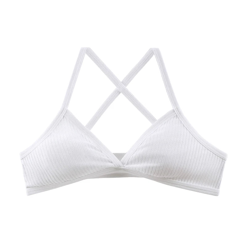 BANNIROU 1Pcs Wire Free Cotton Bra For Woman Thin Soft Female Bras Bralette Underwear Women's Lingerie