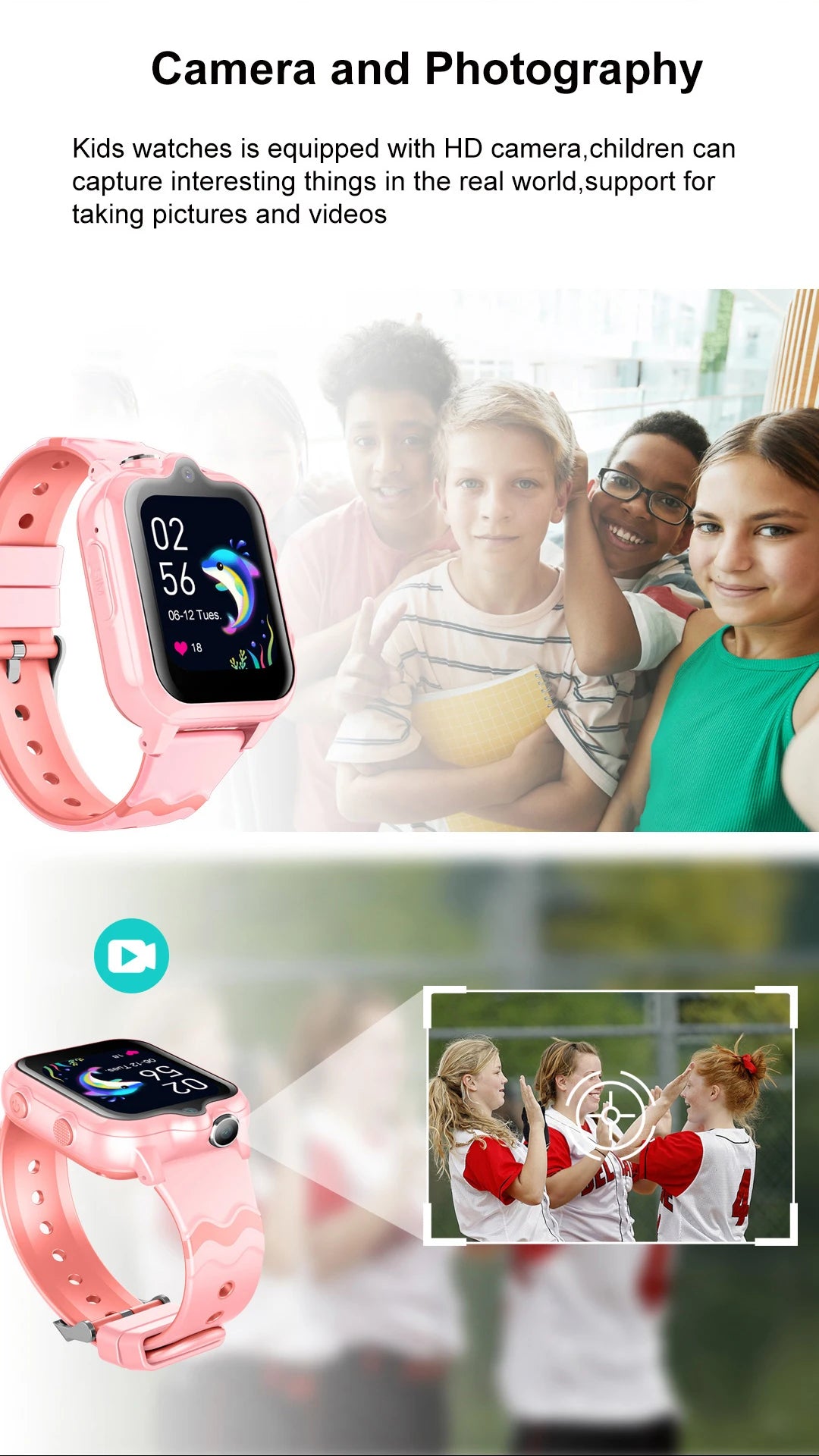 4G GPS Waterproof Kids Smart Watch 2025