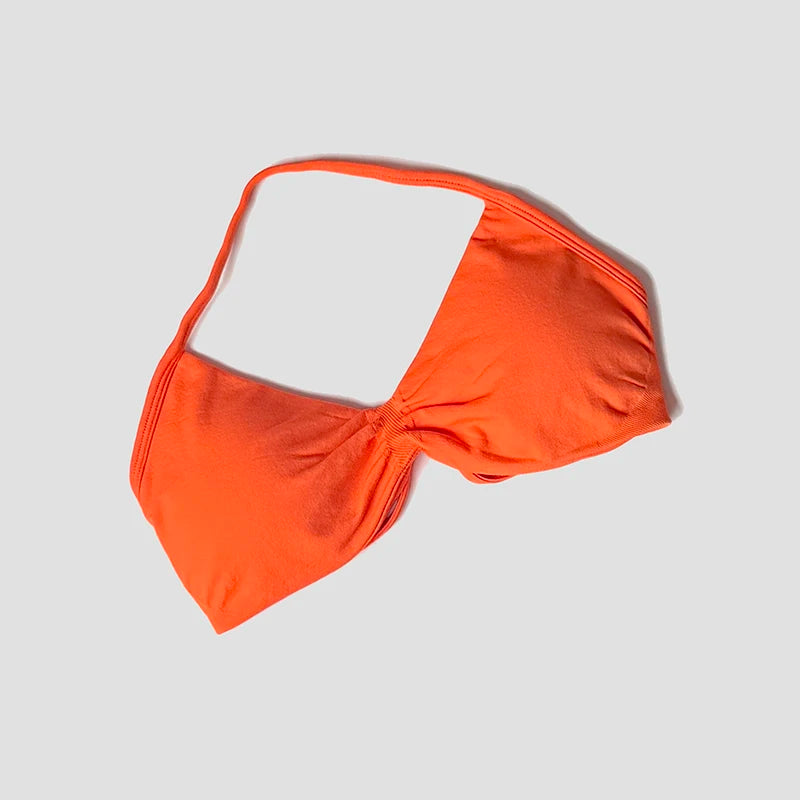 Sexy Push Up Backless Halter Women's Gym Top