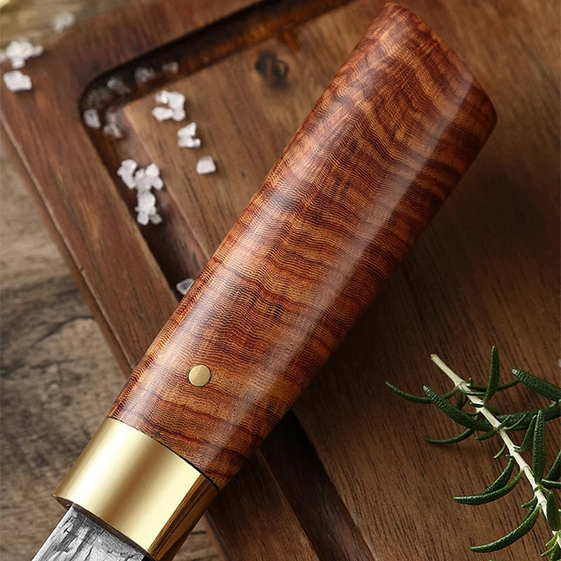 Professional Hand-Forged Kitchen Knives with High-Grade Steel Blades