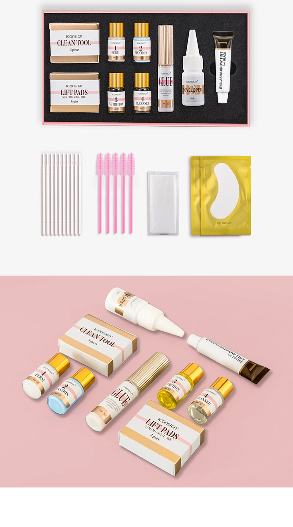 ICONSIGN 2-in-1 Multi-Function Eyelash Lift &amp; Eyebrow Tinting Kit