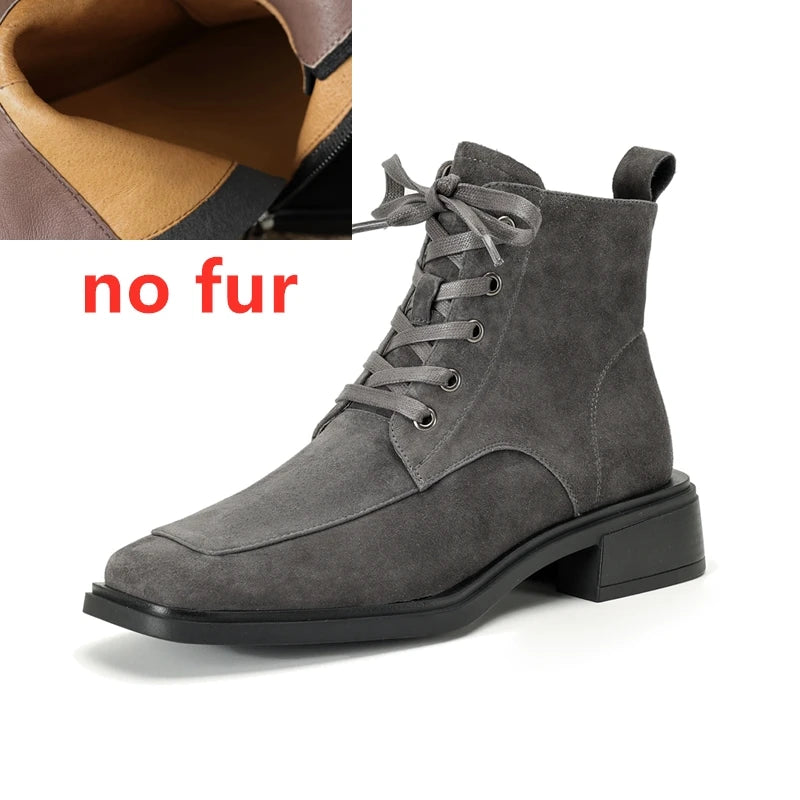 2025 Classic Genuine Leather Women's Anti-Slip Boots