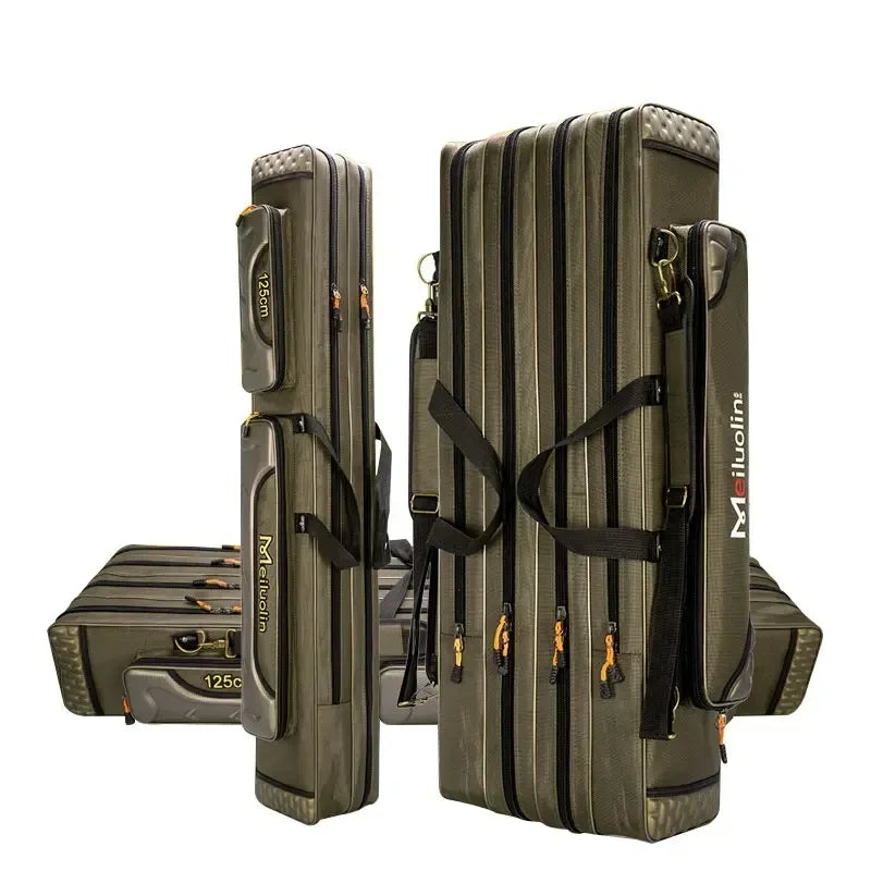 Oxford Multi-Function Fishing Rod Bag with 3 Compartments