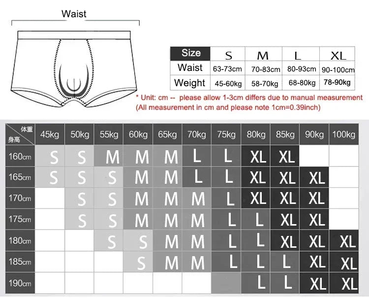 Quần lót nam cotton thoáng khí sọc mềm U-pouch