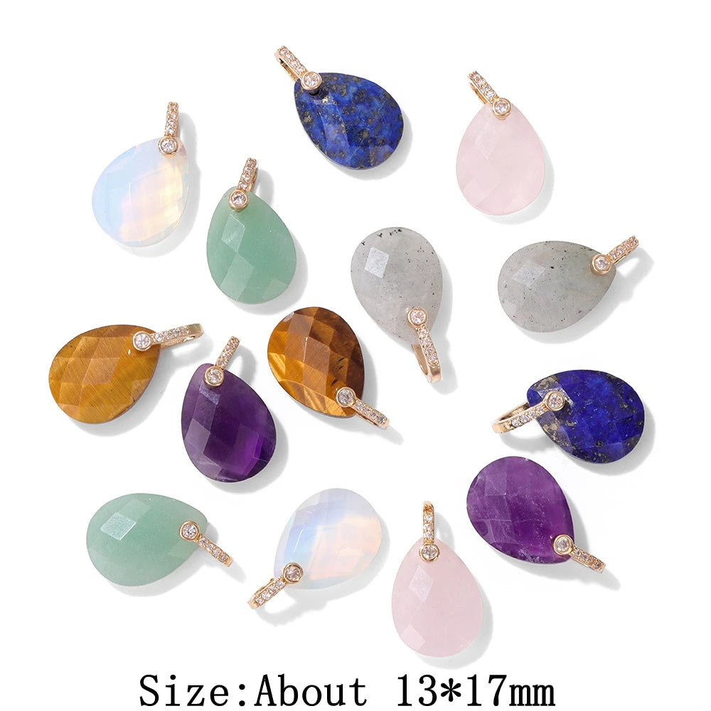 Natural Stone Pendants For Handmade Yoga Jewelry