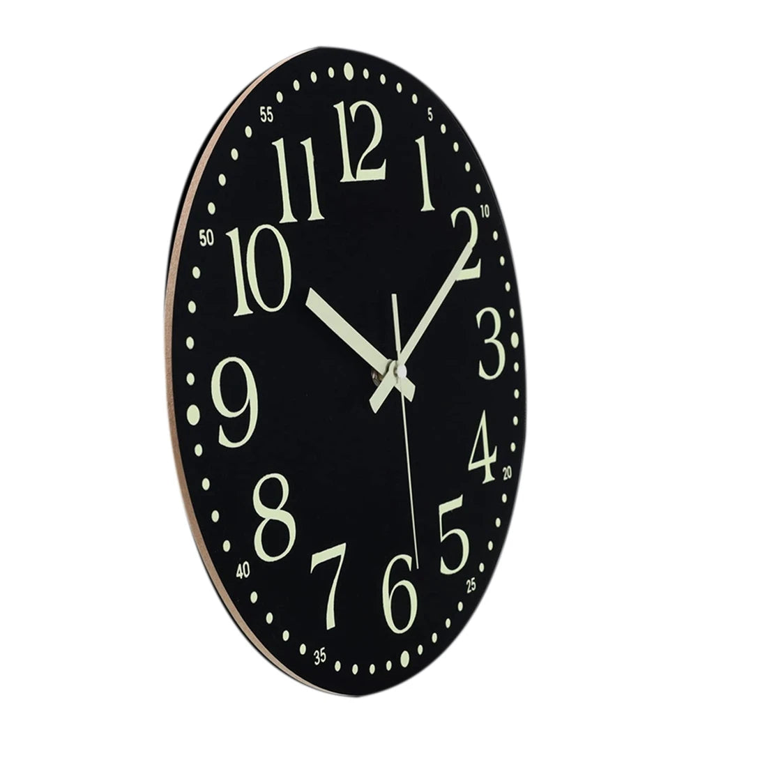 12 inch soft glow wall clock for bedroom