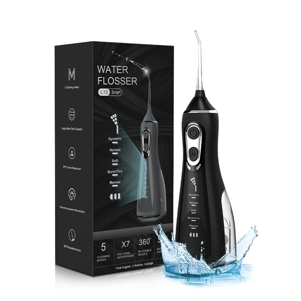 Máy Tăm Nước Cầm Tay 5 Cấp Độ, Vệ Sinh Răng Miệng - Daisan Mart