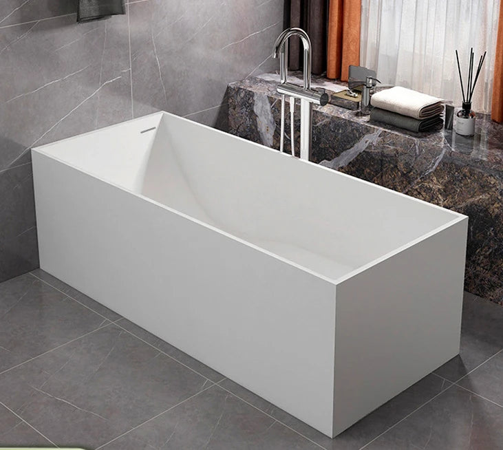 Freestanding Artificial Stone Bathtub For Small Apartments