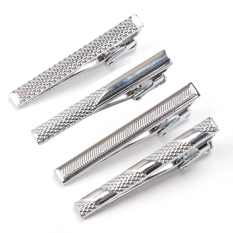 Kẹp Cà Vạt Nam Màu Bạc Thanh Lịch Phong Cách