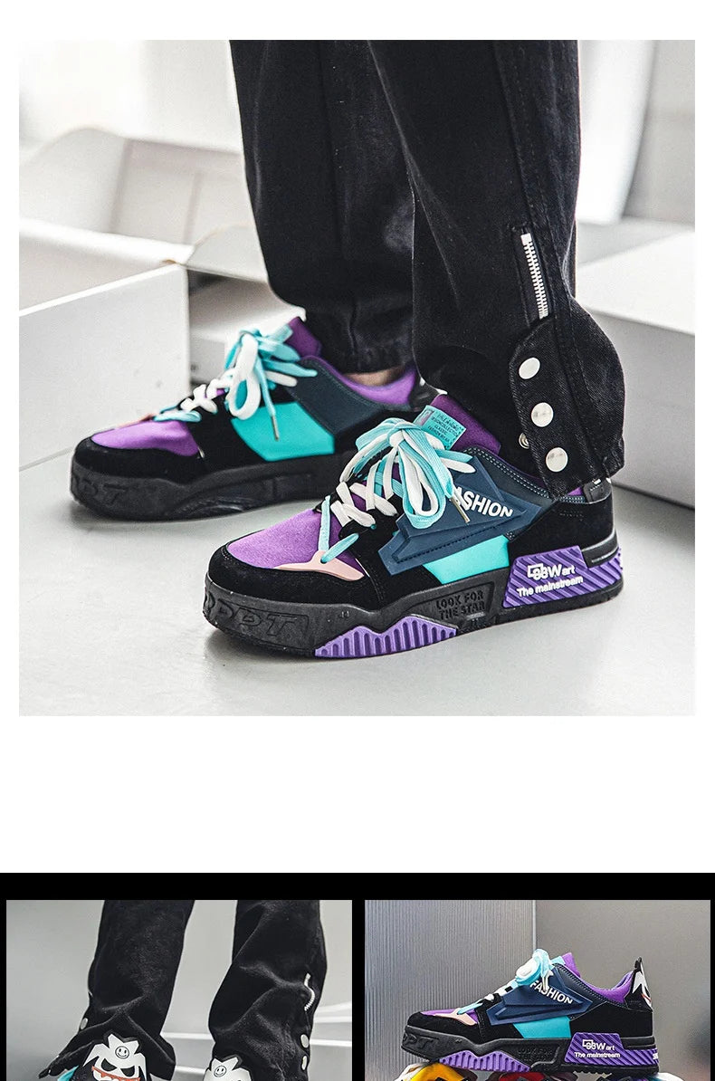 Red Fashion Couple Shoes Hip Hop Style Men And Women