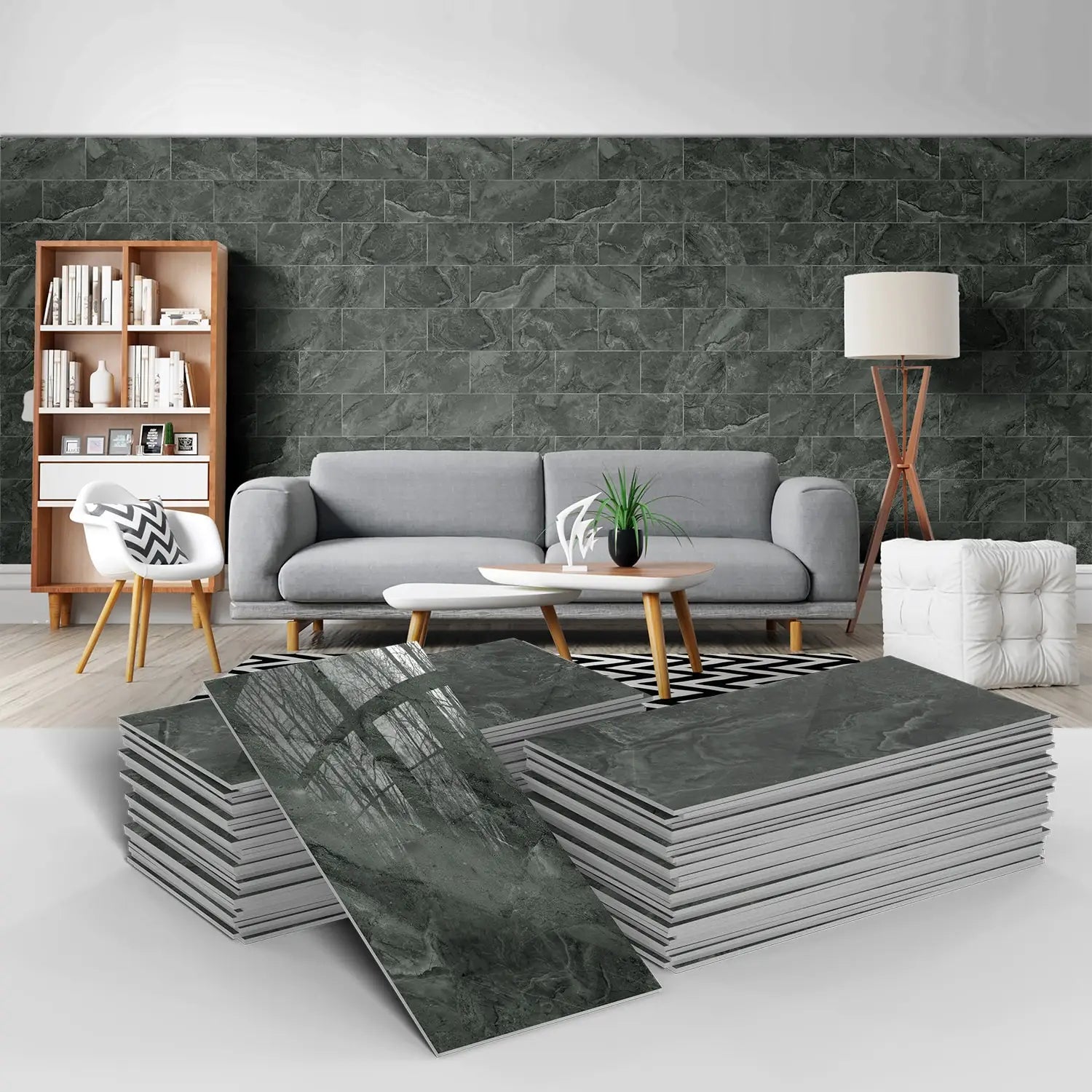 3D Waterproof Brick and Stone Decal Set - Kitchen &amp; Bathroom