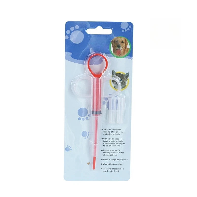 Pet Medication Feeder, Solid Liquid Assisted Needle Feeding for Cats and Dogs Pet Supplies Medication Stick - Daisan Mart