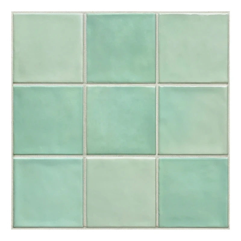 3D Blue Waterproof Self-Adhesive Kitchen Wall Tiles