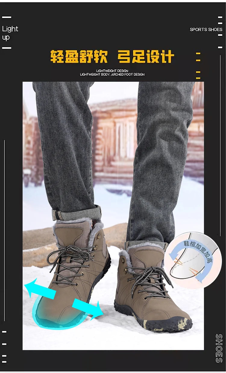 Zero Drop Warm Waterproof Unisex Winter Shoes