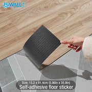 91x15cm 3D Self-adhesive floor sticker Thicken Wood Grain Floor Wallpaper 3d Wall Sticker Waterproof room wear-resistant sticker