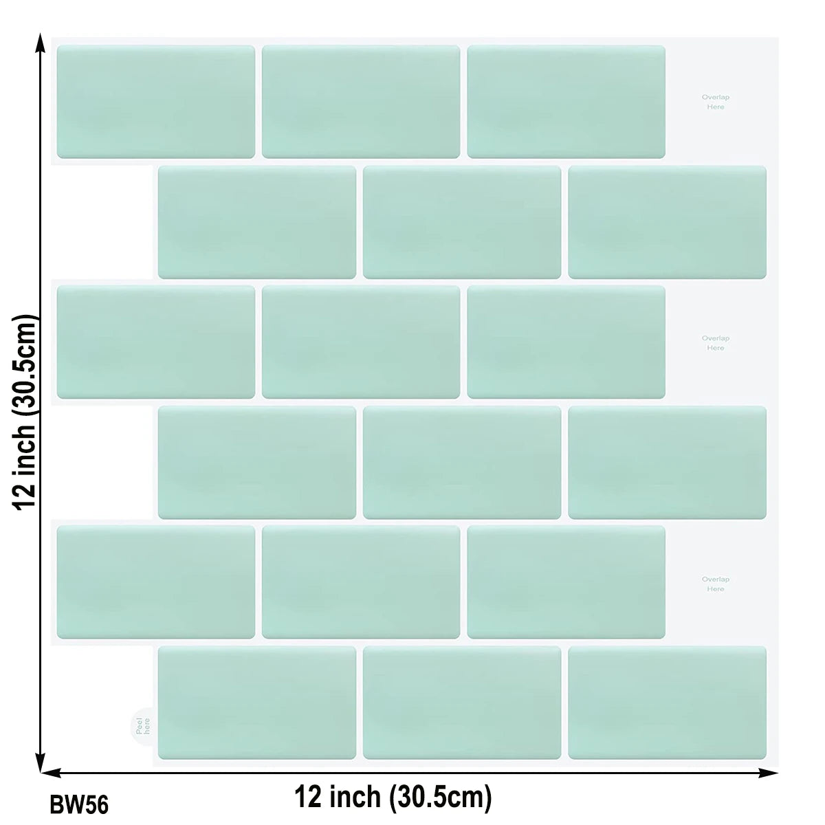 Peel and Stick Tiles Vinyl Wallpaper Self Adhesive Waterproof Wall Stickers for Home Decoration