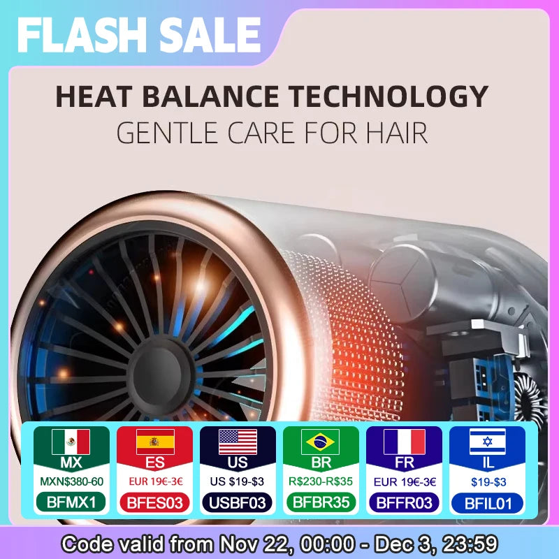 Quiet High Speed ​​Hair Dryer For Home Salon