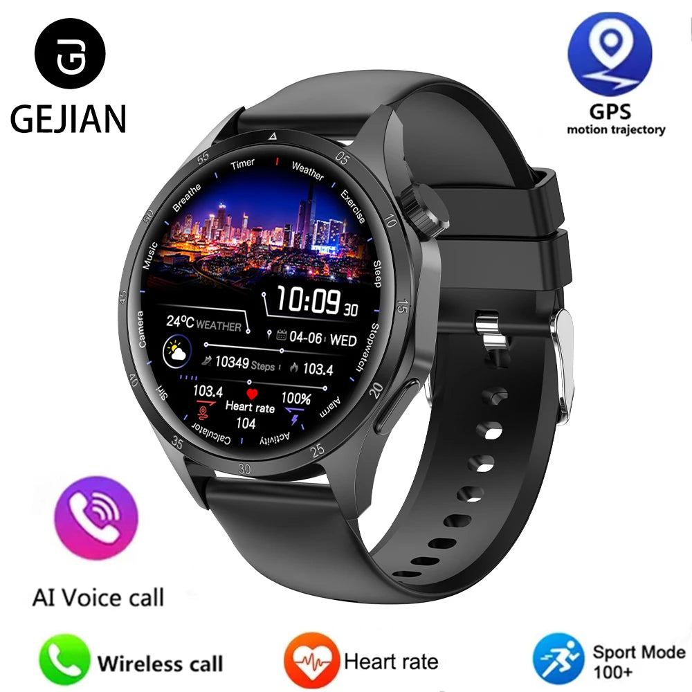 Đồng Hồ Thông Minh Nam 2025 - GPS AMOLED Chống Nước