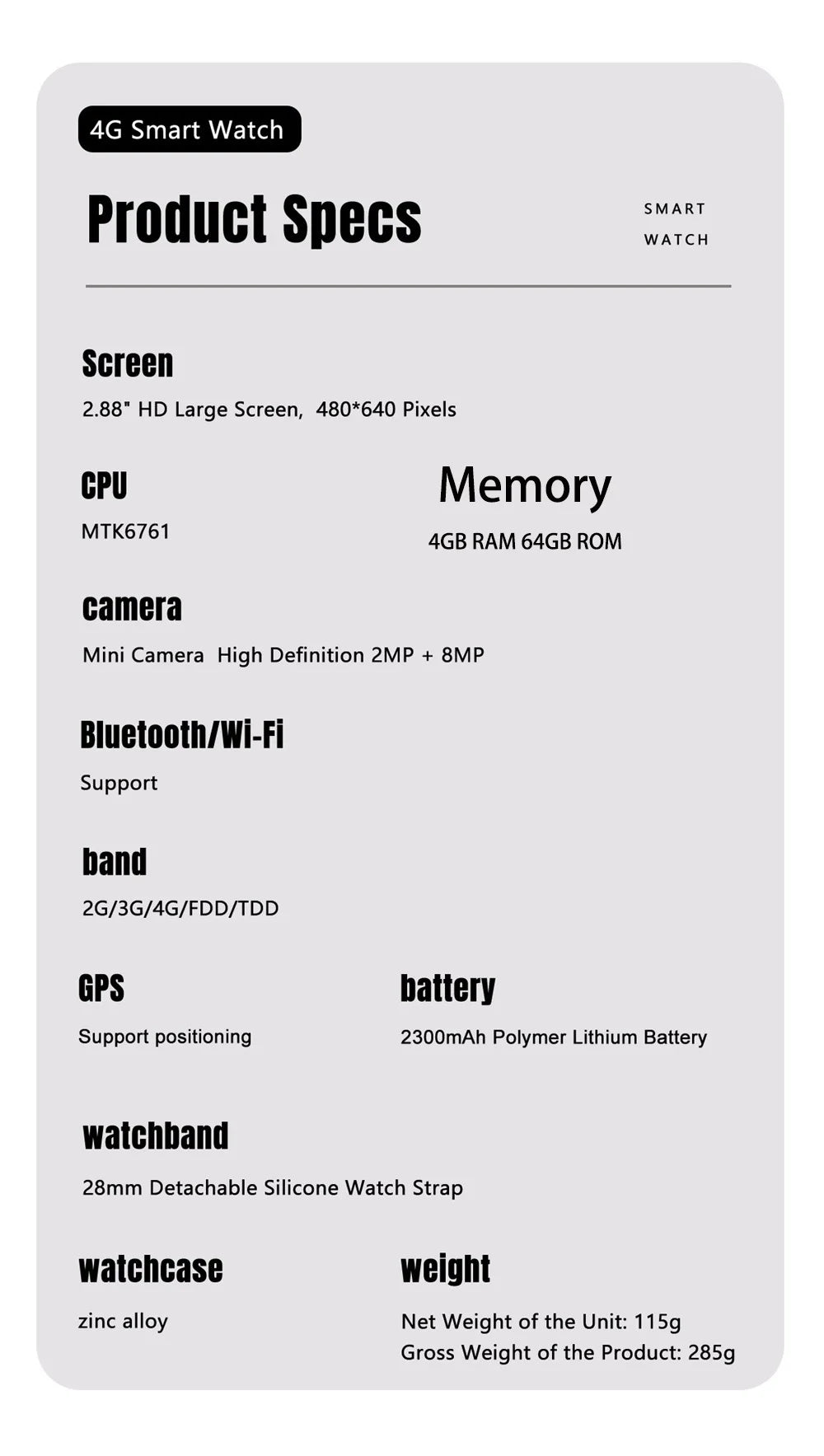 Đồng Hồ Thông Minh 4G Android 11, Camera Kép, GPS