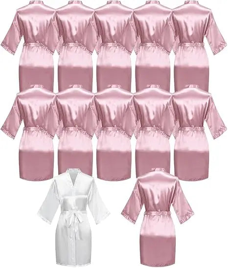 Áo choàng cưới lụa satin cho phụ dâu - Cô dâu sẵn sàng - Daisan Mart