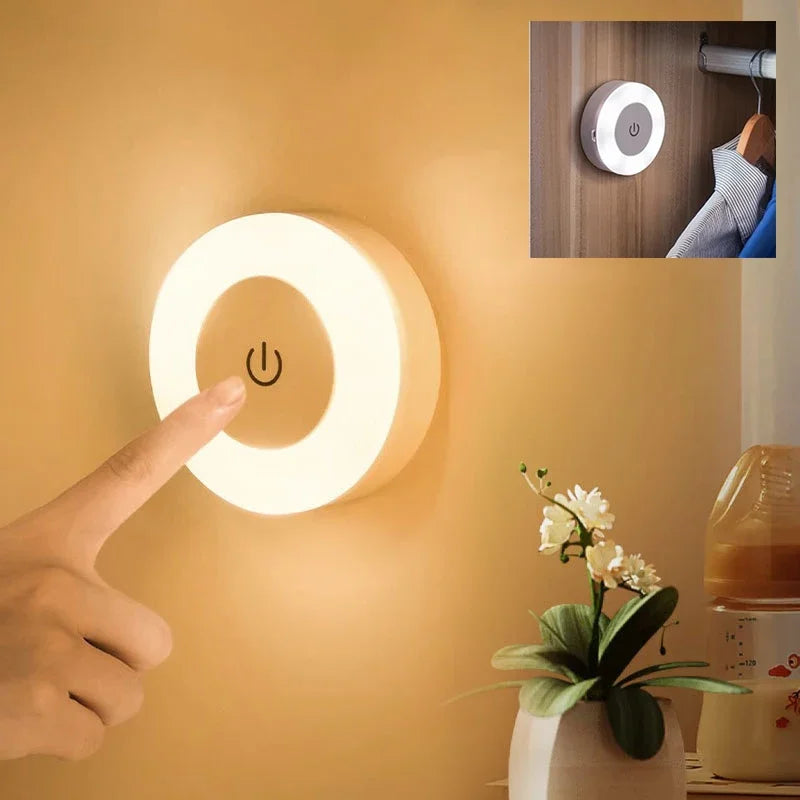 Portable USB Rechargeable LED Lamp for Bedroom and Living Room Decoration