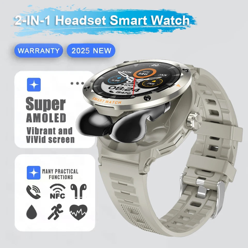 Đồng Hồ Thông Minh 2in1 Tai Nghe, Định Vị, Gọi Bluetooth