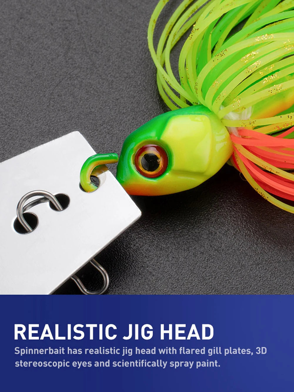 Mồi Câu Spinner 7g-21g Bộ Lưỡi Câu Kim Loại Weedless