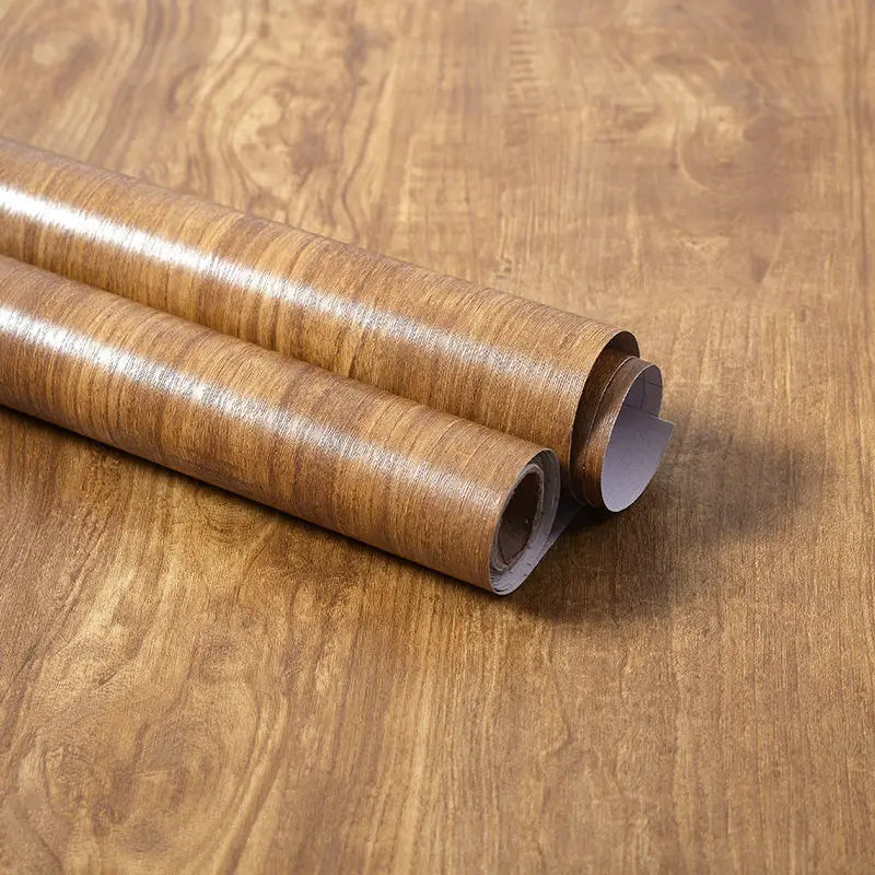 Giấy Dán Tường Vân Gỗ Chống Nước Tự Dính PVC