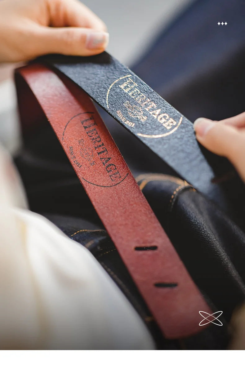 Thắt Lưng Da Bò Cao Cấp Maden Vintage Cho Nam Nữ