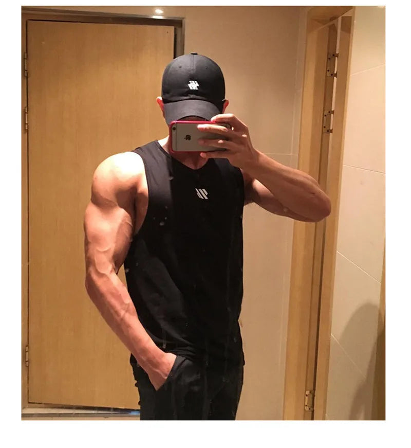 2024 Men's Sports Tank Top - Breathable Mesh Gym